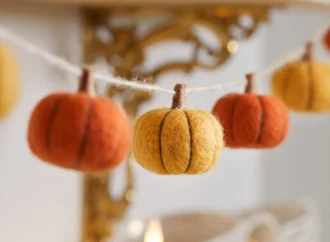 Felt Fall Pumpkin Garlands